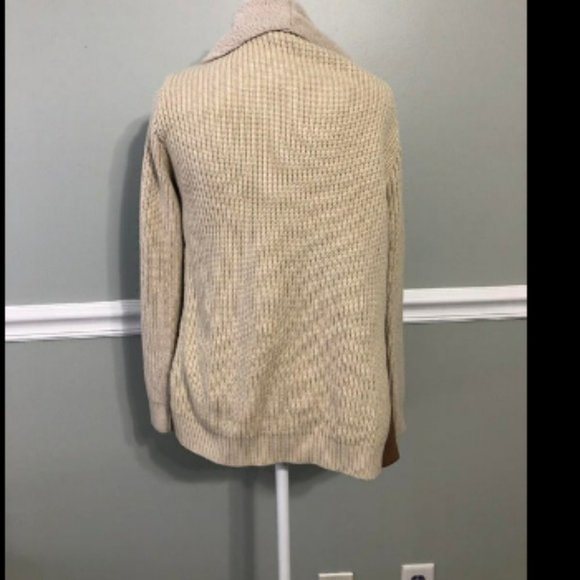 Moth Anthropologie Draped Faux Suede Open Jacket Sz XS - Picture 3 of 3